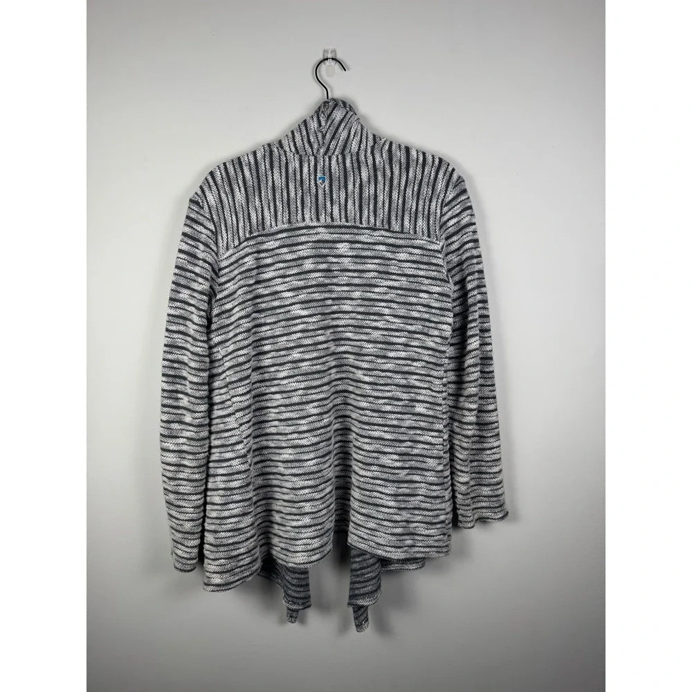 Kuhl Striped Open Front Cardigan Sweater‎ Knit Size Medium